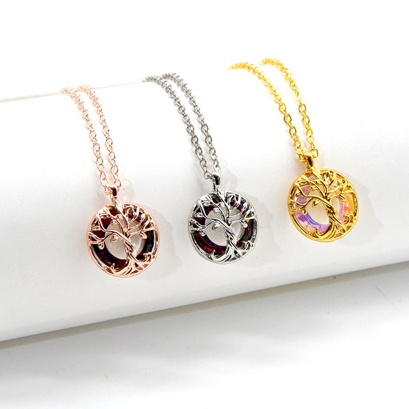 Simple Style Solid Color Alloy Inlay Artificial Crystal Women's Jewelry Set