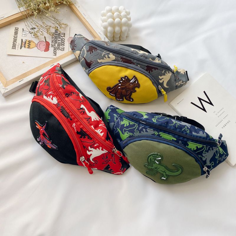 Kid's Small Spring&summer Nylon Cartoon Cute Pillow Shape Zipper Fanny Pack