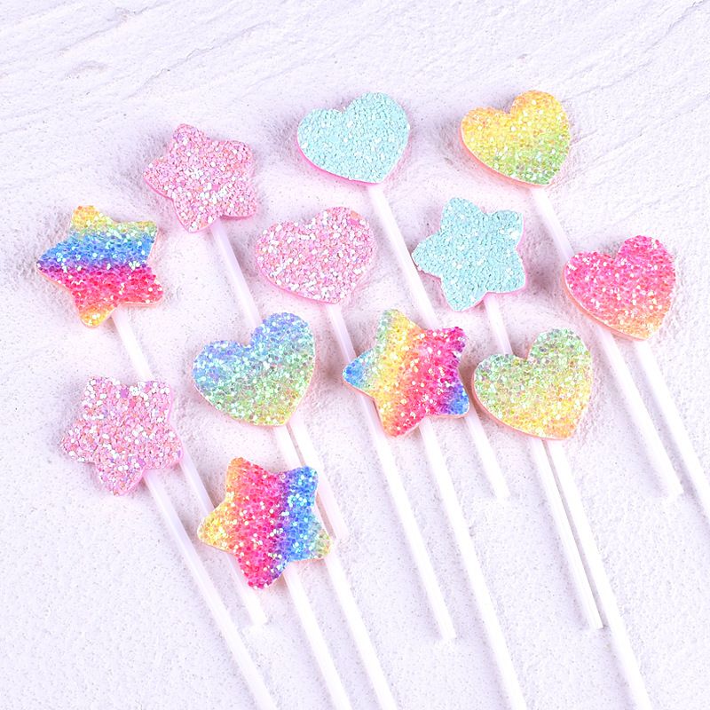 Christmas Valentine's Day Birthday Heart Shape Cloth Banquet Party Cake Decorating Supplies 1 Set
