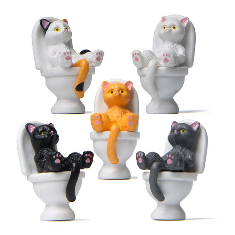 Cartoon Style Cat Plastic Ornaments 1 Piece