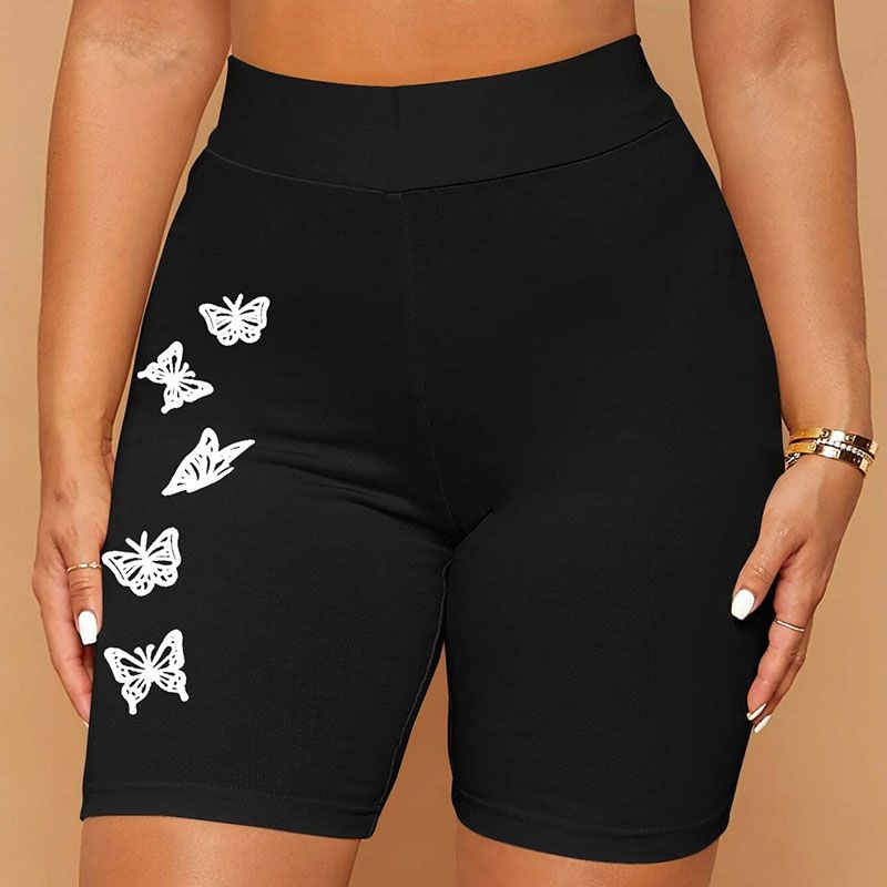 Women's Daily Casual Butterfly Shorts Printing Shorts