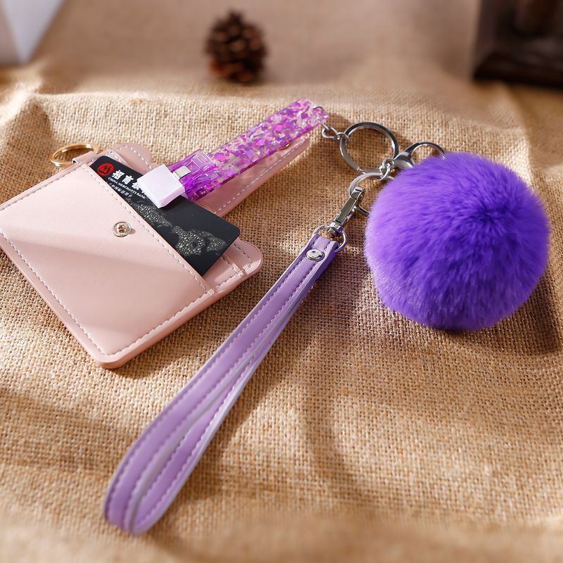 Solid Color Pu Leather Card Holders