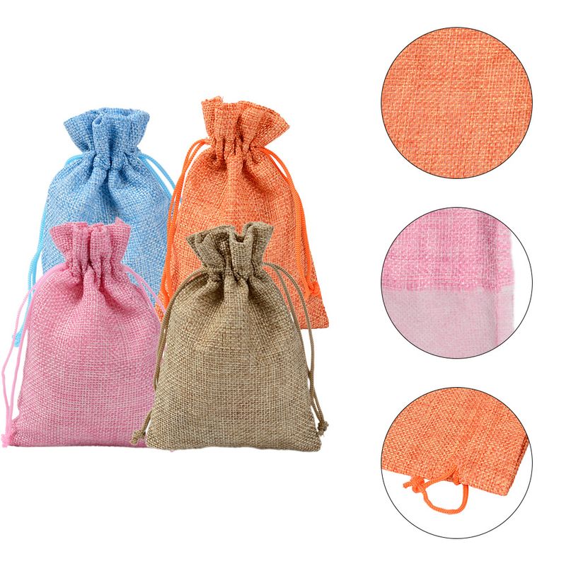 Fashion Solid Color Cloth Food Packaging Bag 1 Set