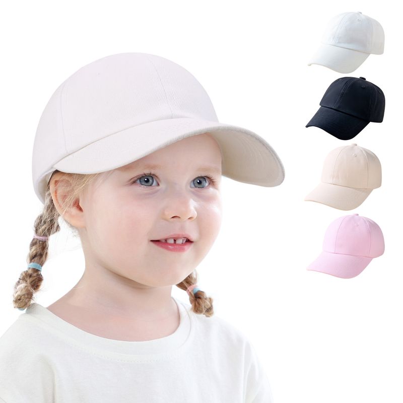 أطفال للجنسين الأساسي اللون الصامد قبعة البيسبول