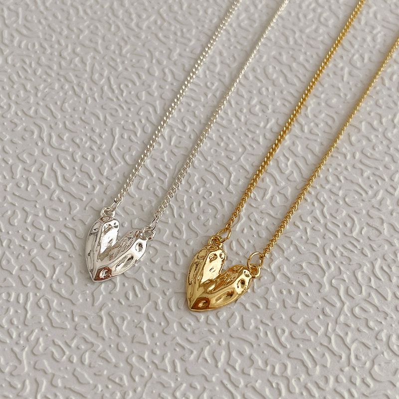 1 Piece Fashion Heart Shape Alloy Metal Women's Pendant Necklace