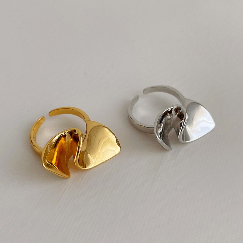 1 Piece Fashion Irregular Metal Plating Women's Open Ring