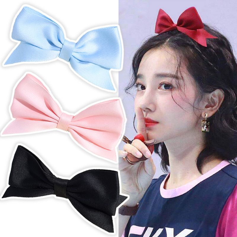 Sweet Bow Knot Polyester Hair Clip 2 Pieces
