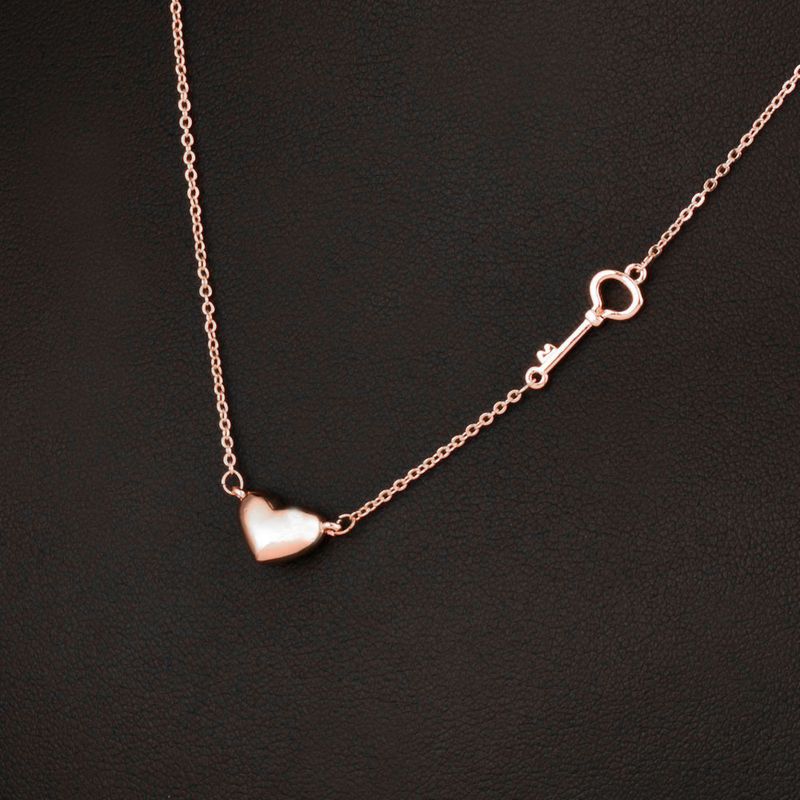 1 Piece Simple Style Heart Shape Alloy Plating Women's Pendant Necklace