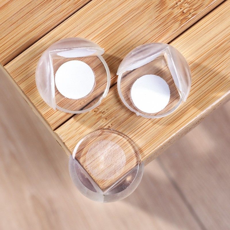 Child Bumper Angle Round Transparent Stickers-free Anti-collision Cornerite Glass Coffee Table Corner Protection Sleeve Table Corner Protection