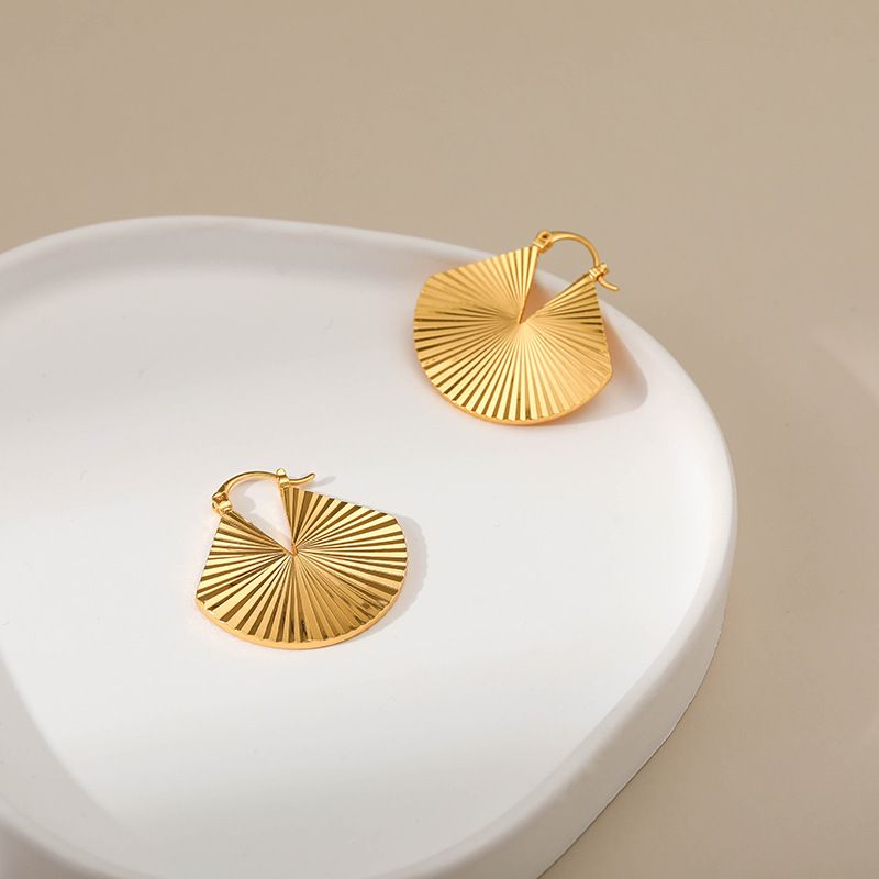 Fashion Geometric Copper Plating Earrings 1 Pair