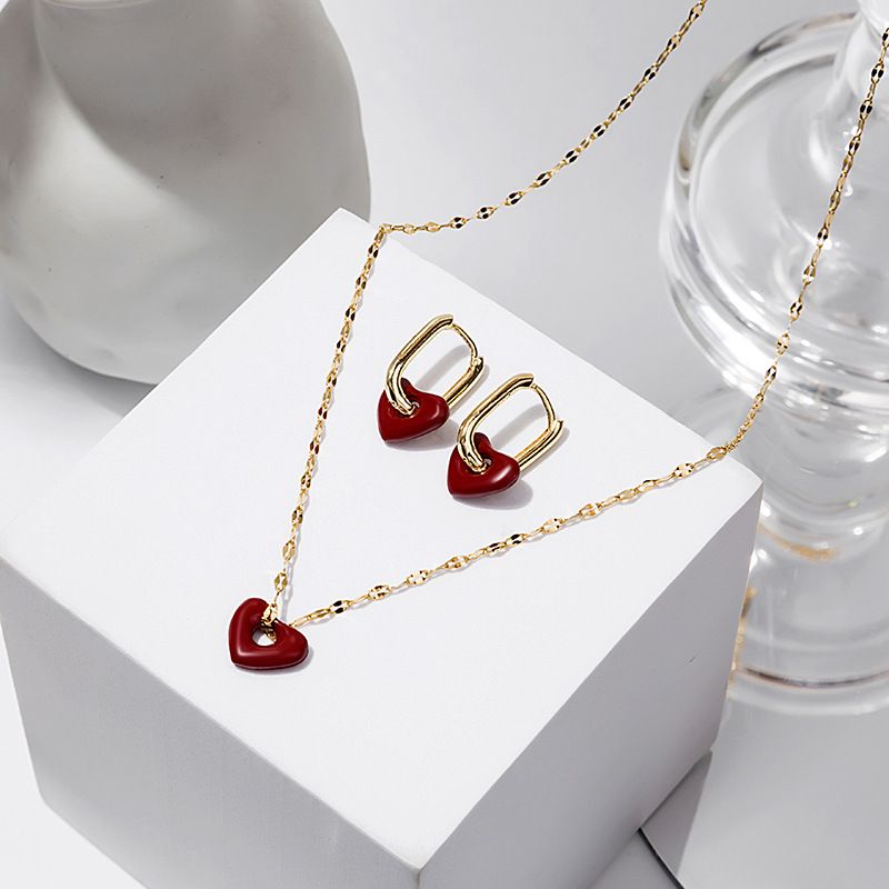 1 Piece Fashion Heart Shape Alloy Plating Women's Pendant Necklace