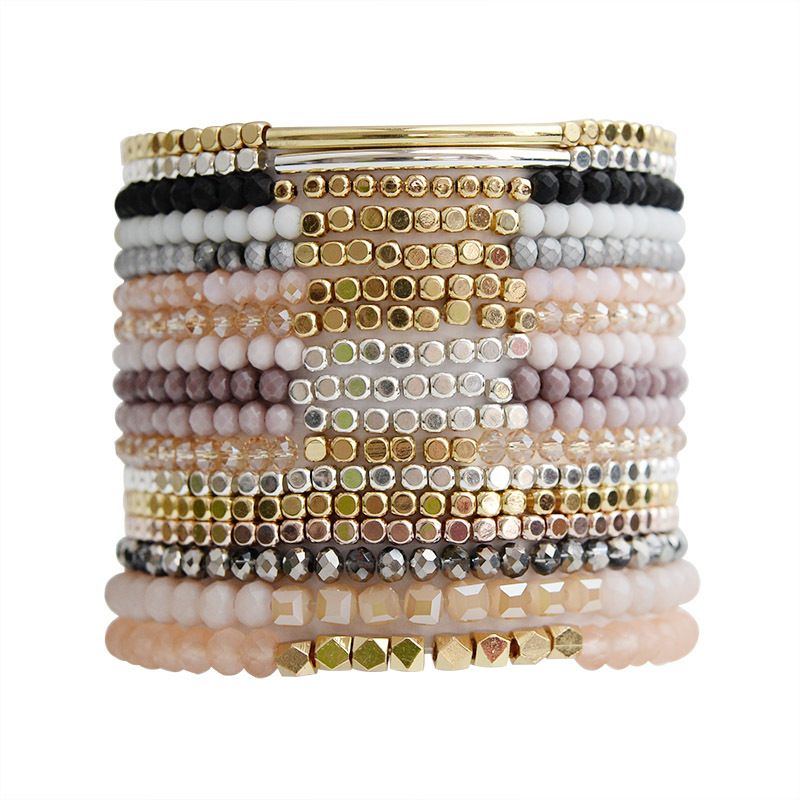 Style Simple Géométrique Perlé Cristal Bracelets