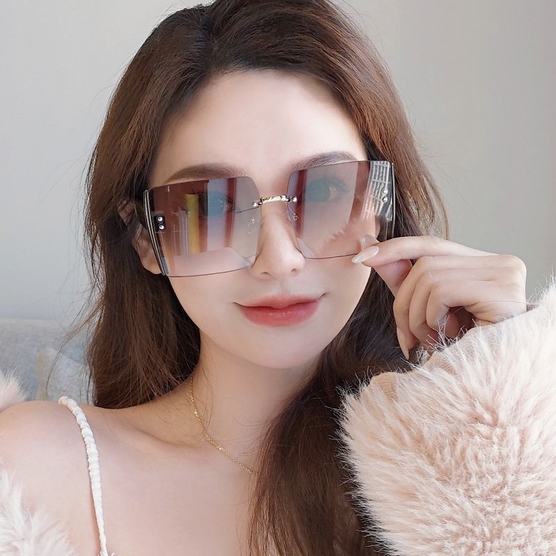 Casual Pc Square Frameless Women's Sunglasses