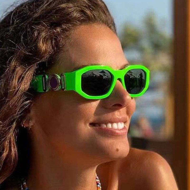 Moda Geométrico Ordenador Personal Espejo De Forma Especial Fotograma Completo Gafas De Sol Mujer