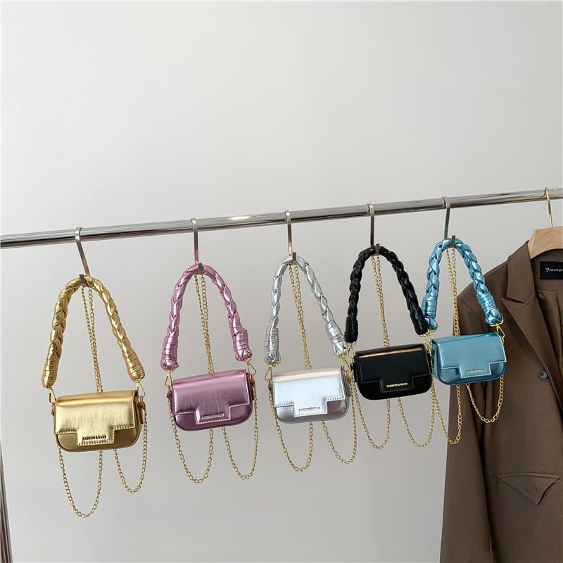 Women's Small Autumn Pu Leather Solid Color Vintage Style Square Magnetic Buckle Square Bag