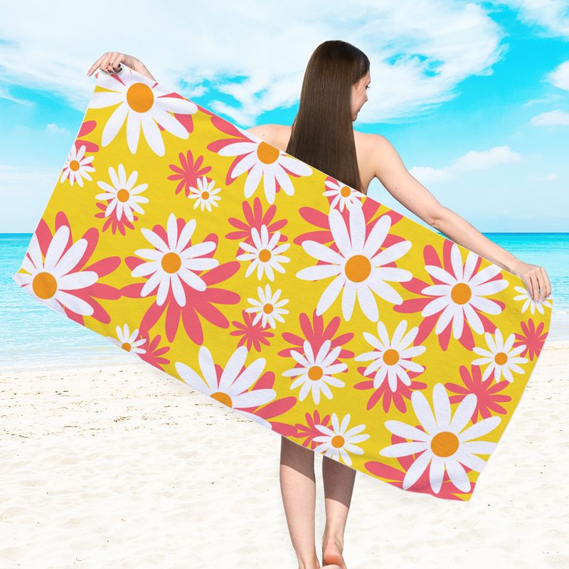 Fashion Leaf Heart Shape Flower Beach Towels