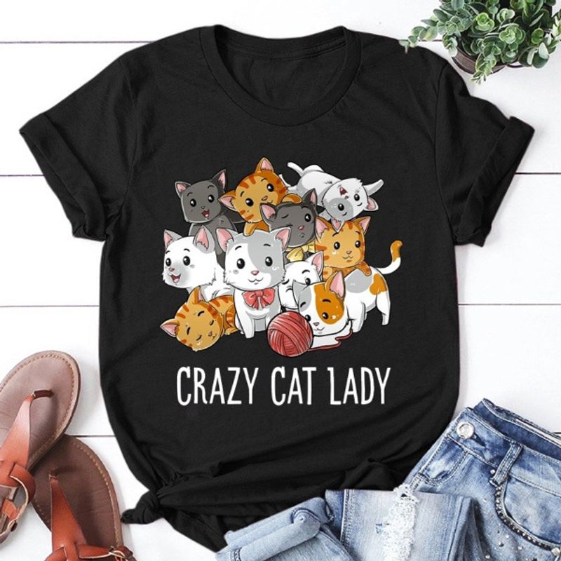 Femmes T-shirt Manche Courte T-shirts Impression Vêtement De Rue Chat