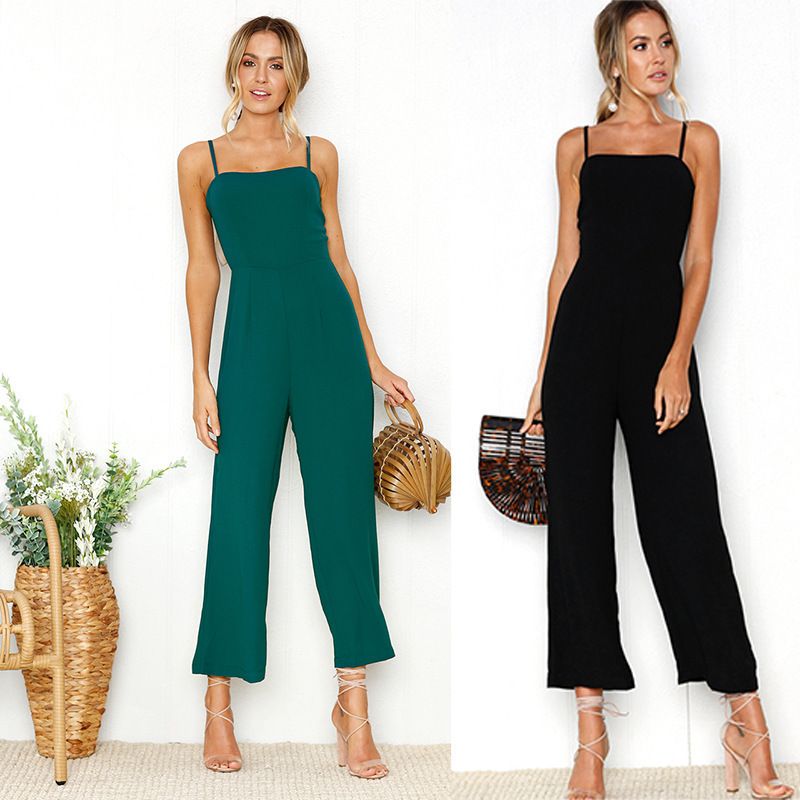 Women's Daily Streetwear Solid Color Calf-length Zipper Patchwork Jumpsuits