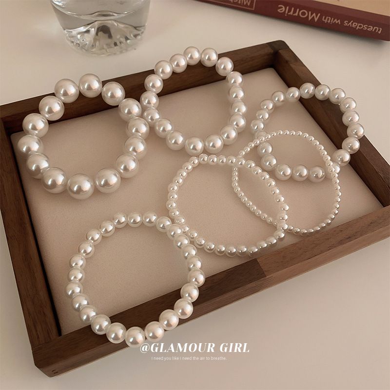 1 Piece Fashion Solid Color Imitation Pearl Beaded Women's Bracelets