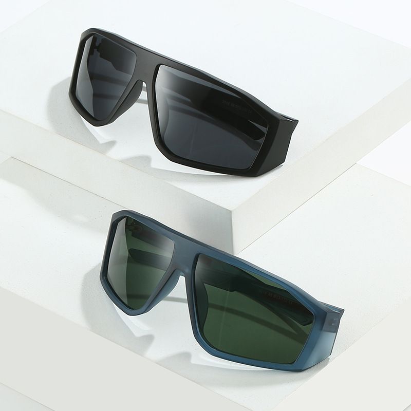 Fashion Color Block Pc Square Full Frame Sports Sunglasses