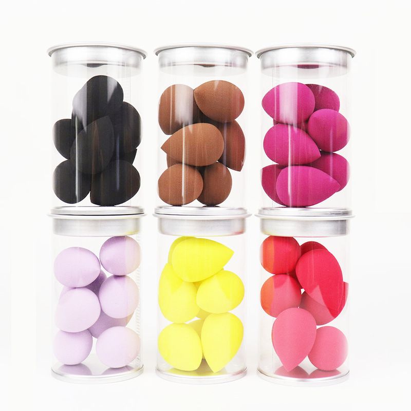 Fashion Solid Color Hydrophilic Non-latex Cosmetic Egg 1 Set