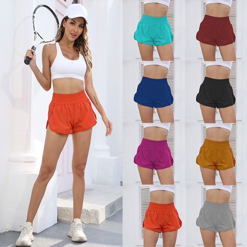 Mujeres Aptitud Física Deportes Estilo Simple Color Sólido Longitud De La Rodilla Plisado Pantalones Deportivos