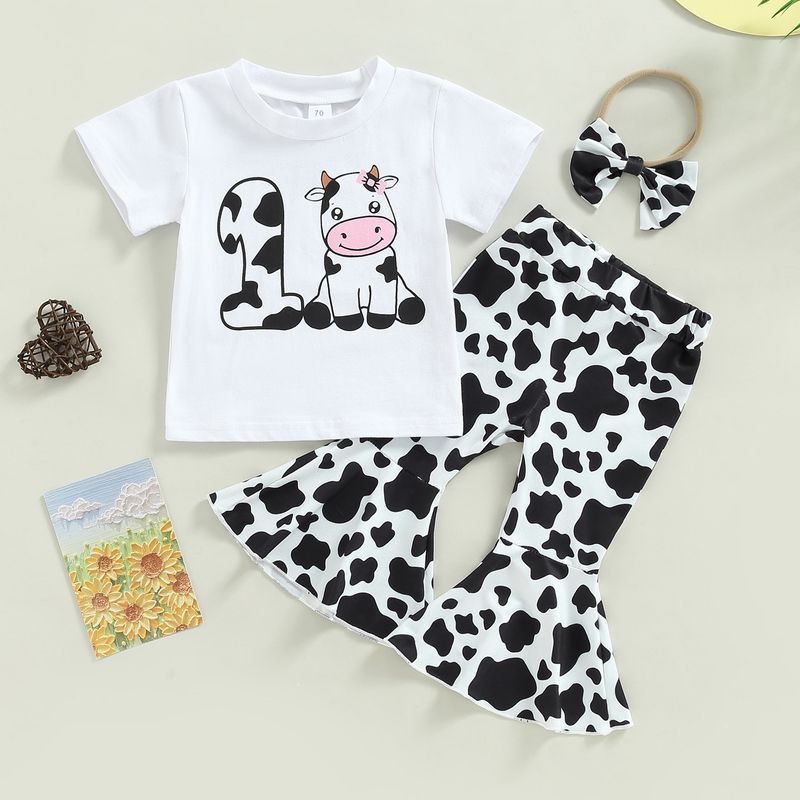 Cute Cows Girls Clothing Sets