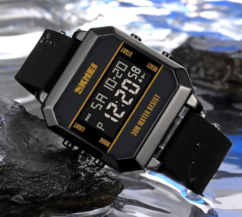 Deportes Geométrico Hebilla Electrónico Relojes Hombre