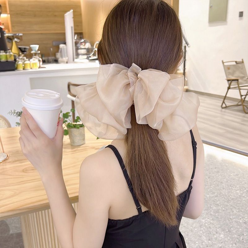 Fashion Bow Knot Silk Yarn Hair Clip 1 Piece