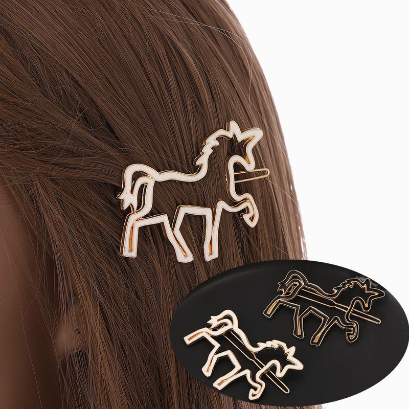 Simple Style Horse Alloy Plating Hair Clip 1 Piece