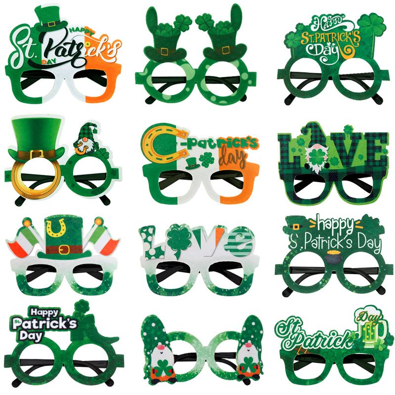St. Patrick Cartoon Plastic Felt Party Costume Props 1 Piece
