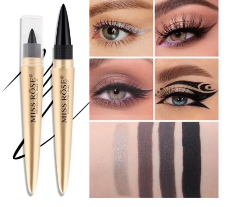 Fashion Portable Cool Black Rich Waterproof Non-smudging Eyeliner