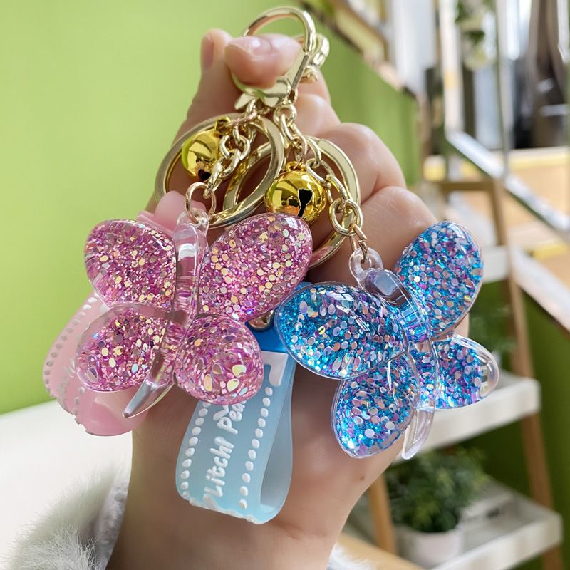 1 Piece Fashion Butterfly Arylic Stoving Varnish Unisex Keychain