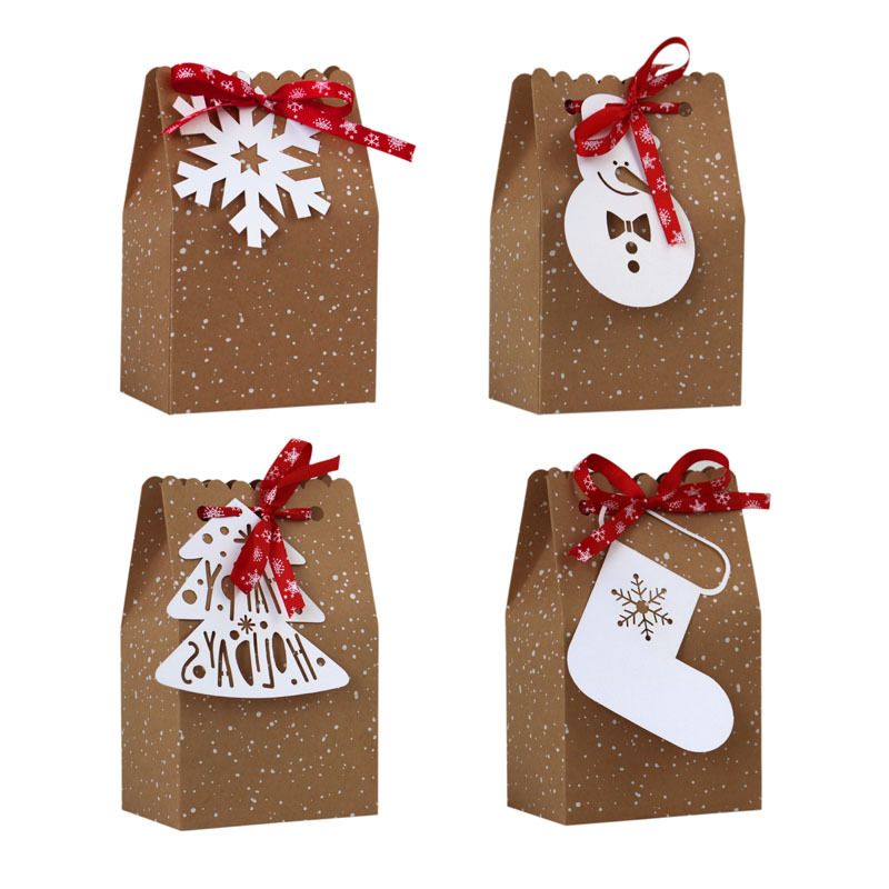 Christmas Christmas Socks Snowman Paper Holiday Banquet Gift Bags