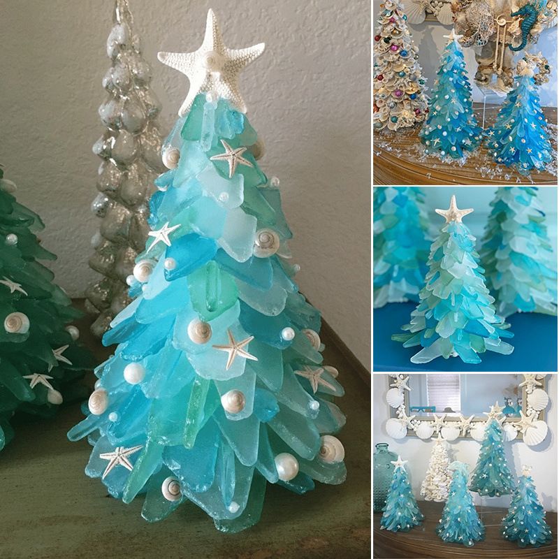 Weihnachten Süß Weihnachtsbaum Kunstharz Gruppe Ornamente