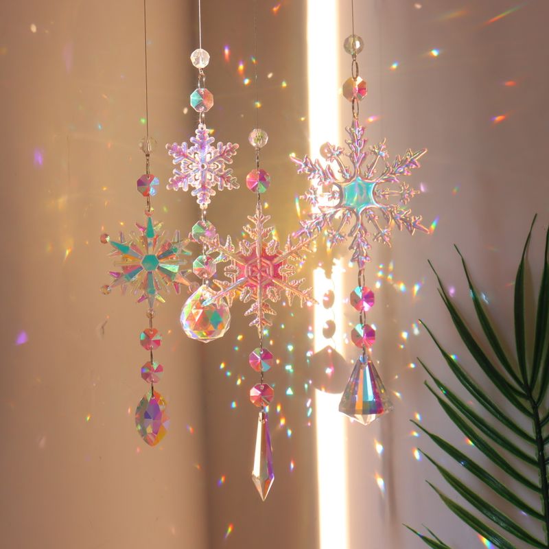 Pastoral Snowflake Crystal Pendant Artificial Decorations
