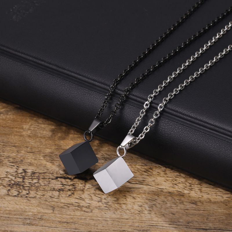Simple Style Classic Style Geometric 304 Stainless Steel Plating Men's Pendant Necklace Necklace Pendant