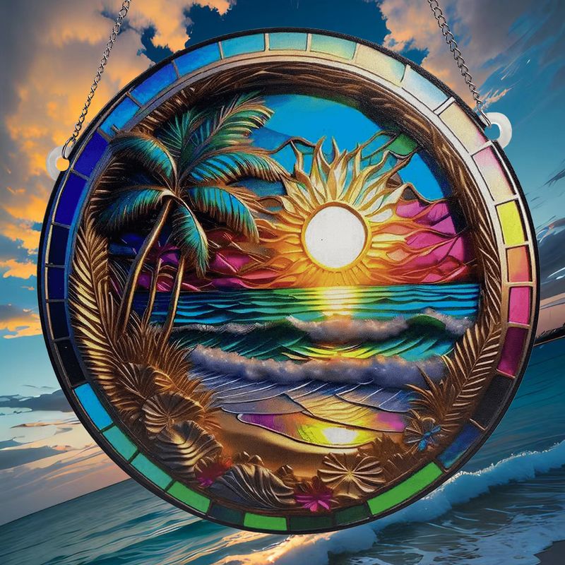 Beach Sun Arylic Pendant Artificial Decorations