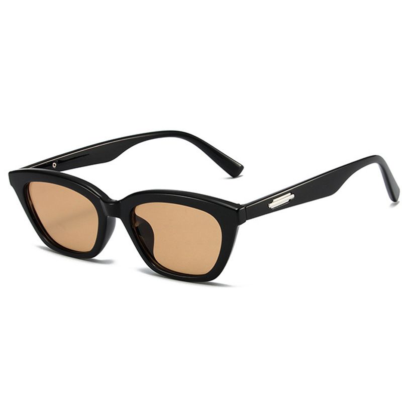 Simple Style Commute Color Block Ac Cat Eye Full Frame Women's Sunglasses
