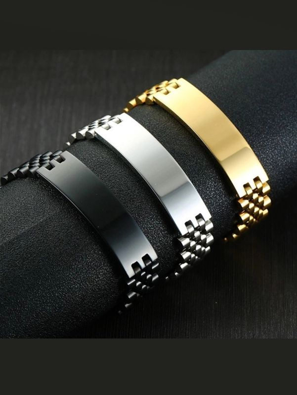Simple Style Solid Color Titanium Steel Plating 18k Gold Plated Women's Bracelets