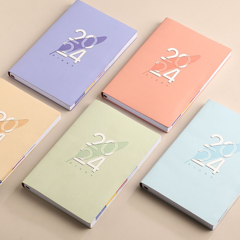 1 Piece Letter Class Learning Imitation Leather Wood-free Paper Retro Notebook