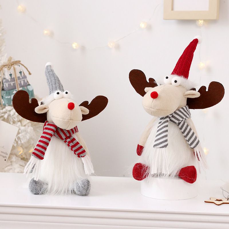 Christmas Cartoon Style Cute Elk Nonwoven Indoor Party Festival Ornaments