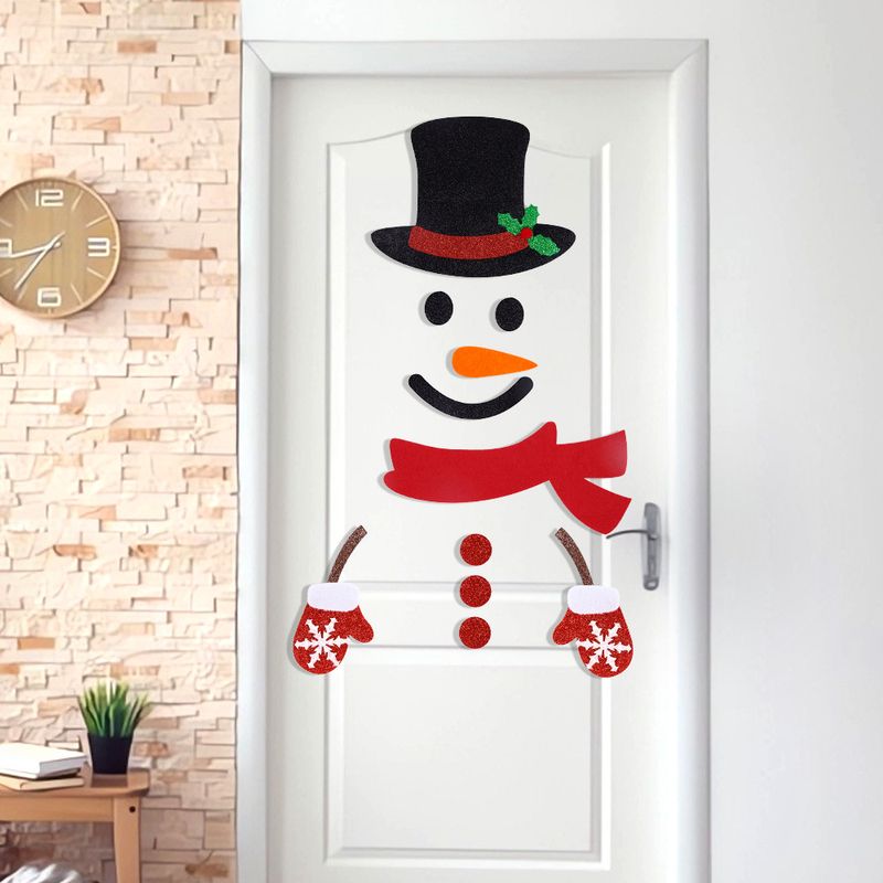 Christmas Cartoon Style Santa Claus Snowman Felt Cloth Party Festival Decorative Props