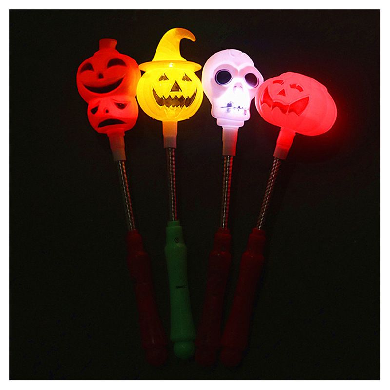 Led Toys Christmas Pumpkin Santa Claus Plastic Toys