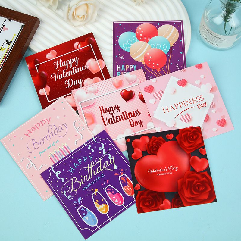 Valentine's Day Birthday Cute Sweet Letter Paper Party Festival Card