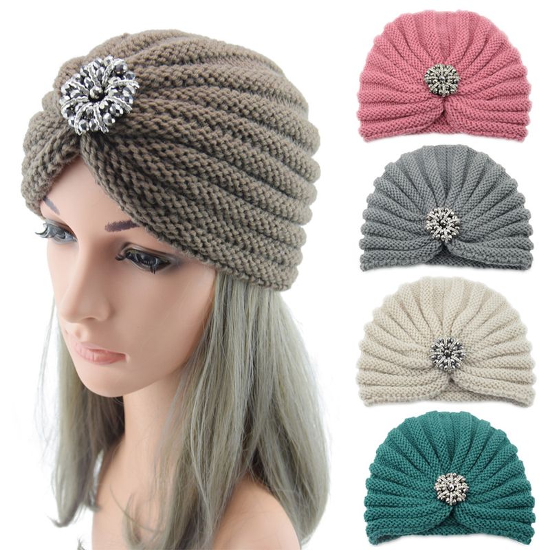 Women's Basic Solid Color Eaveless Wool Cap