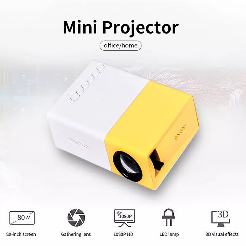 Led Home Office Yg300 Projector Hd 1080p Miniature Mini 3d Projector English Source Factory Goods