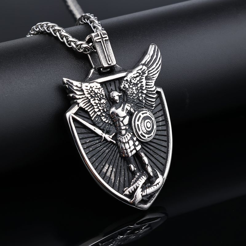 Retro Punk Angel 304 Stainless Steel Unisex Charms