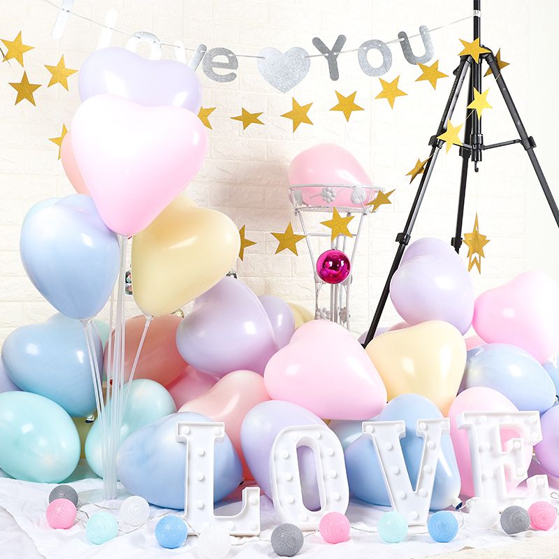 Cute Sweet Heart Shape Emulsion Party Birthday Festival Balloons
