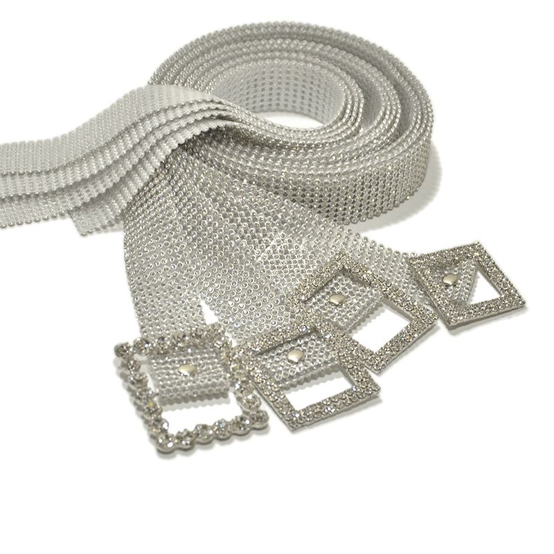 Simple Style Solid Color Alloy Plastic Women's Chain Belts